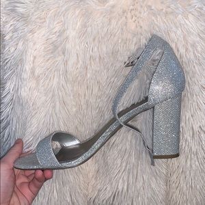 Worthington Sparkly Silver Heels